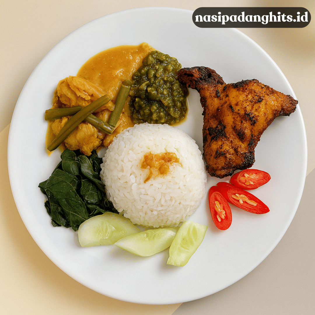 nasi padang komplit lezat