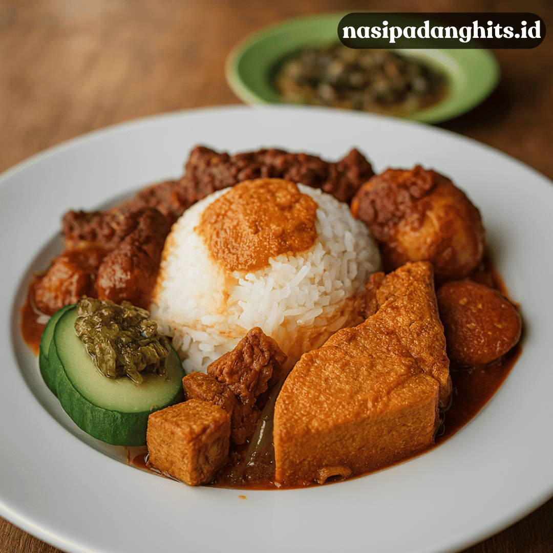 nasi padang komplit