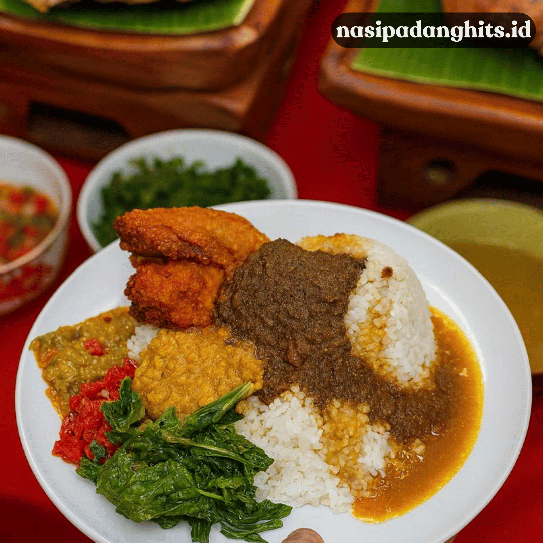 Nasi Padang Bumbu Rendang Basah