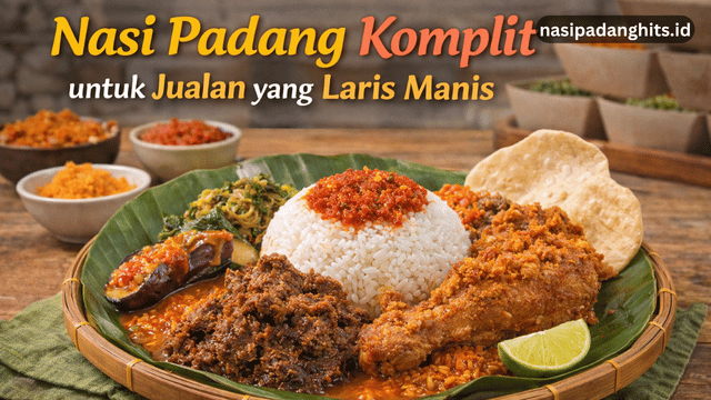 Nasi Padang Komplit untuk Jualan